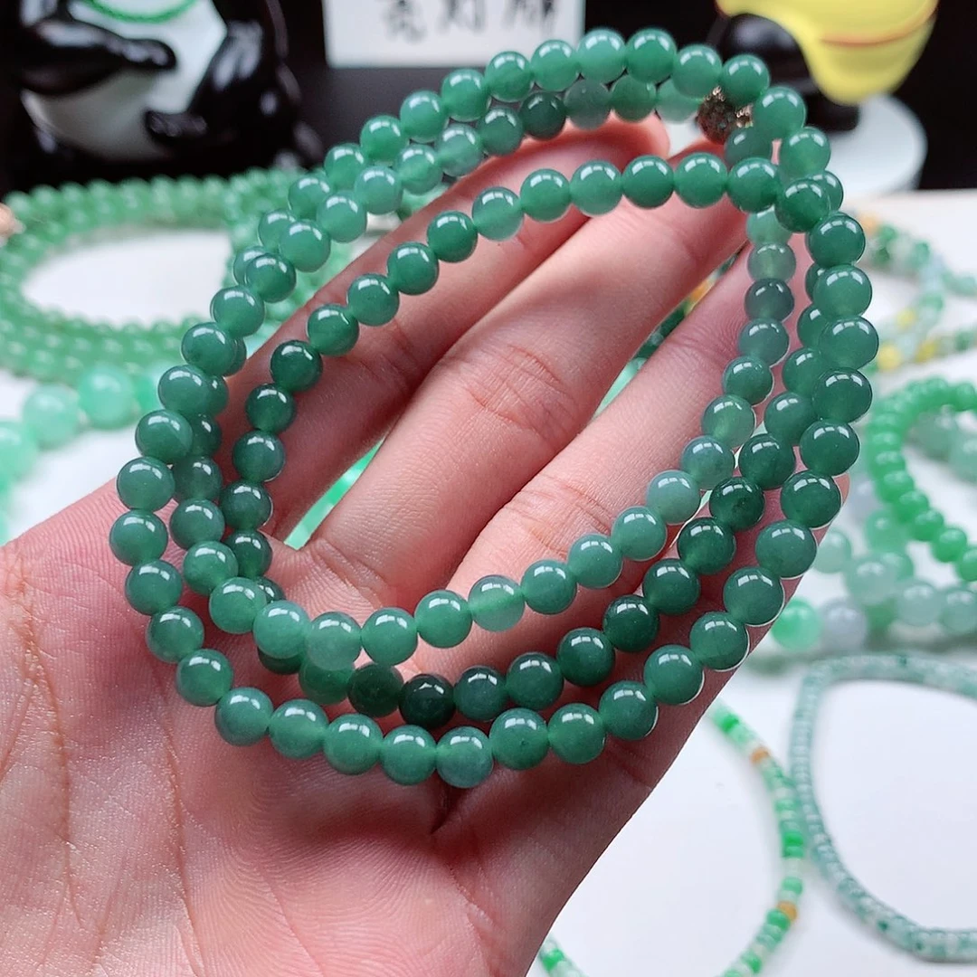 翡翠毛衣链未镶嵌