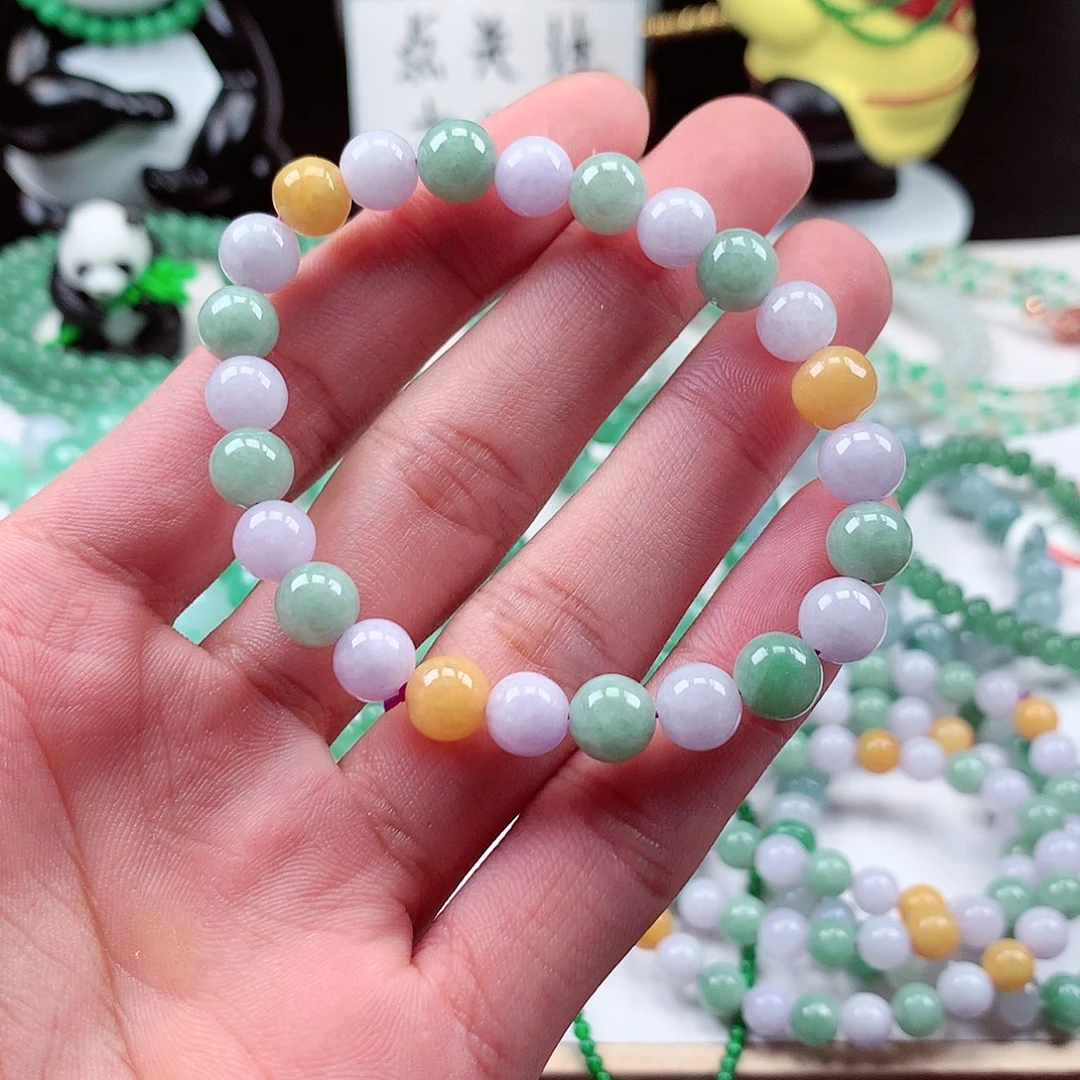 翡翠毛衣链未镶嵌