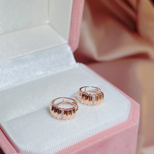 18K金耳饰（时尚扭臂工艺款）