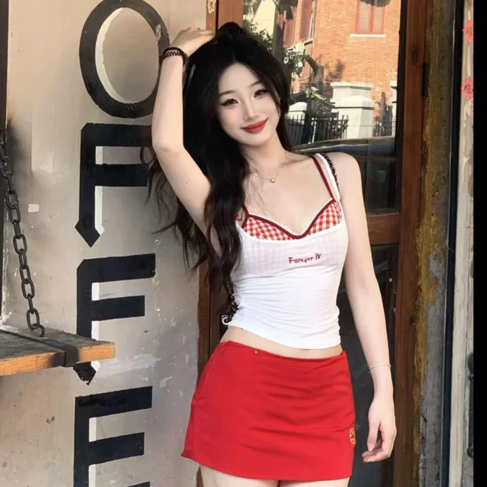 XYT比基尼泳衣女夏日度假修身辣妹红白海边沙滩性感比基尼泳衣
