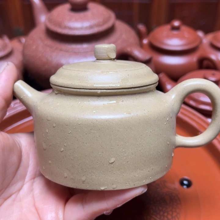 紫砂茶壶宜兴原矿本绿御皇段