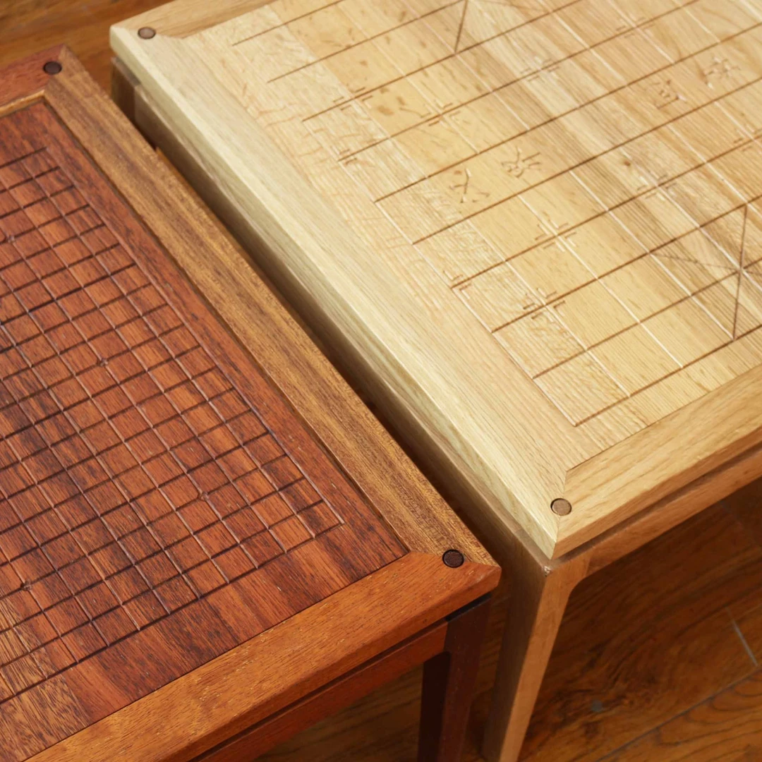 象棋围棋两用棋盘桌五子棋下棋桌子实木榻榻米飘窗户外多功桌