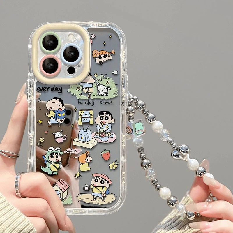 适用于iPhone16苹果15华为OPPO小米vivo镜面奶油防摔潮牌手机壳