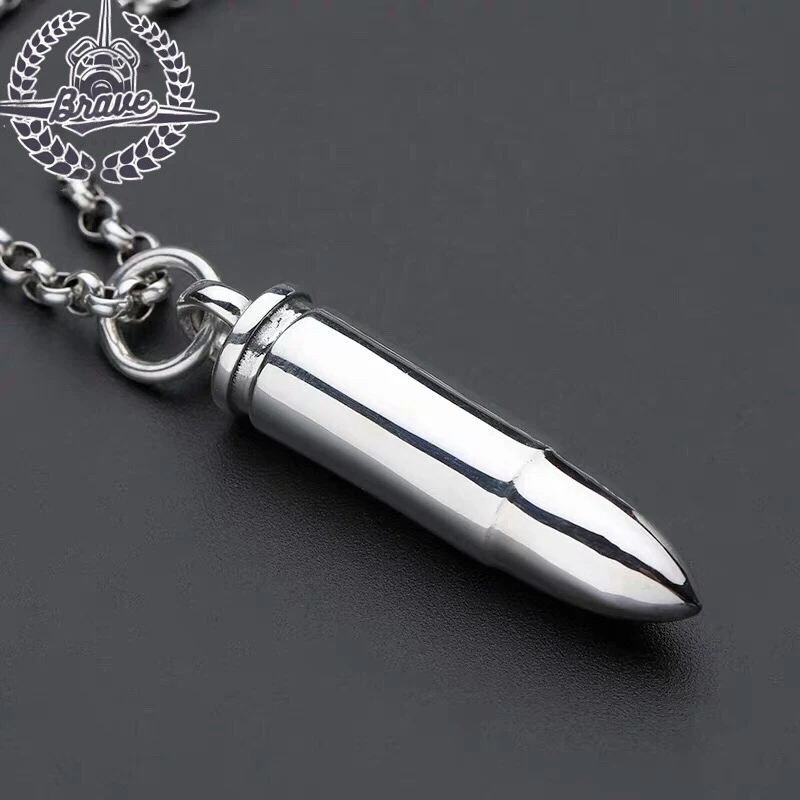 吊坠足银 990足银子弹头吊坠