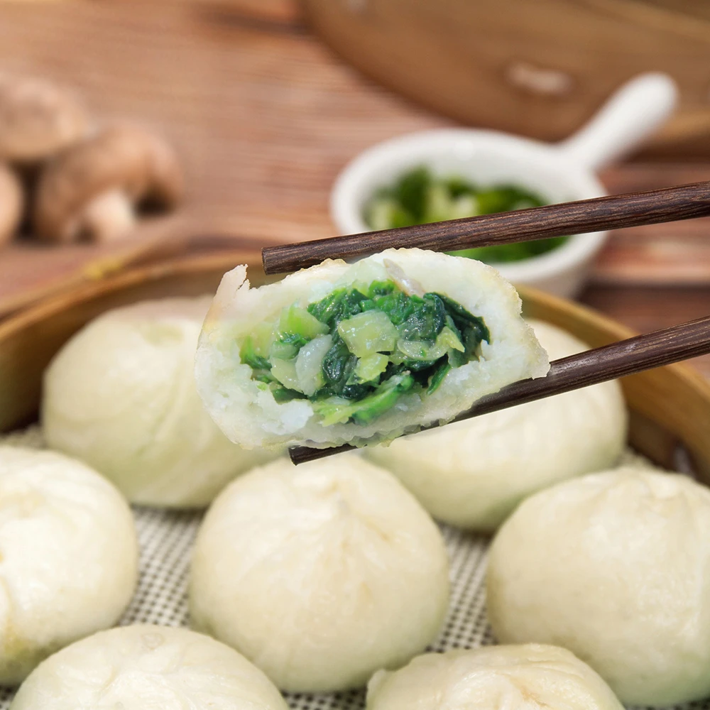 【清完不补】韩三岁 黑猪肉小笼包素菜包混合口味 老面发酵早餐包子