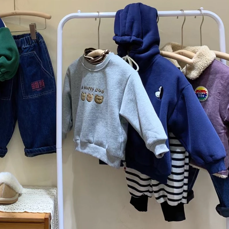 童装上衣裤子男女童连帽小童韩版