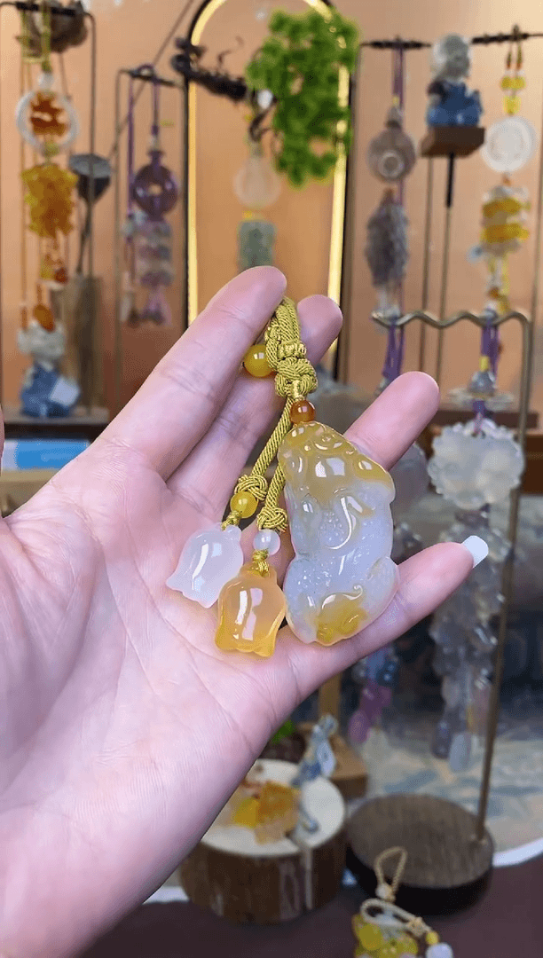 【闪购商品】玛瑙车挂未镶嵌YG076