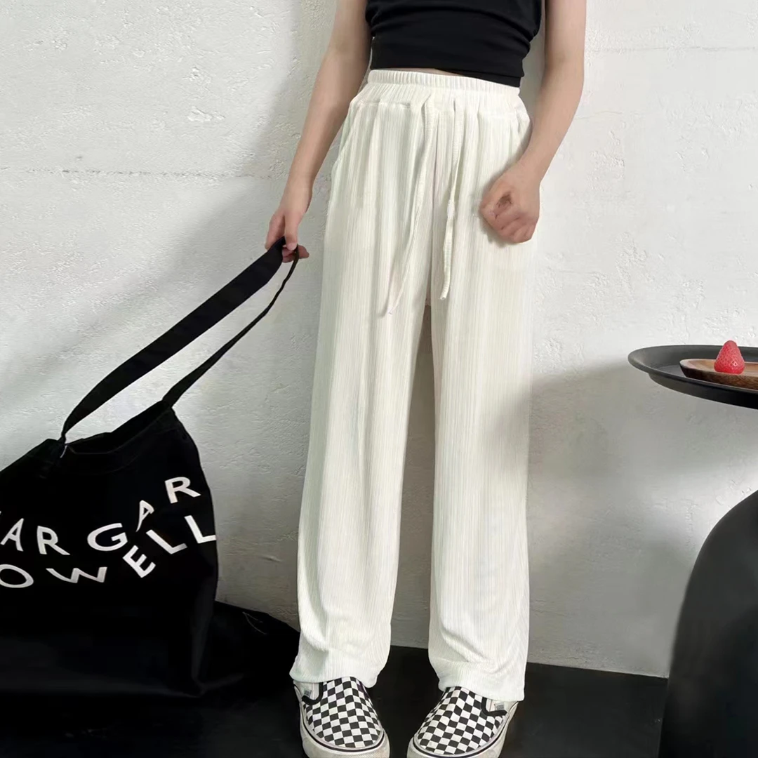 【抖抖裤】裤夏装装新款韩版儿童洋气高腰直筒裤夏季阔腿裤k24212