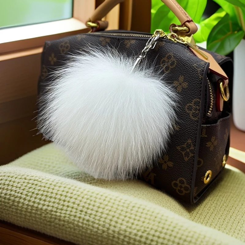 狐狸毛球包包挂件创意礼毛球时尚毛球配饰