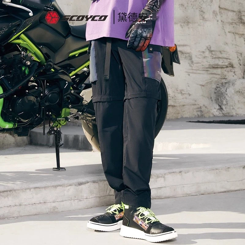 赛羽P01骑行裤摩托四季赛博朋克机车赛车工装裤子大码休闲潮舒适