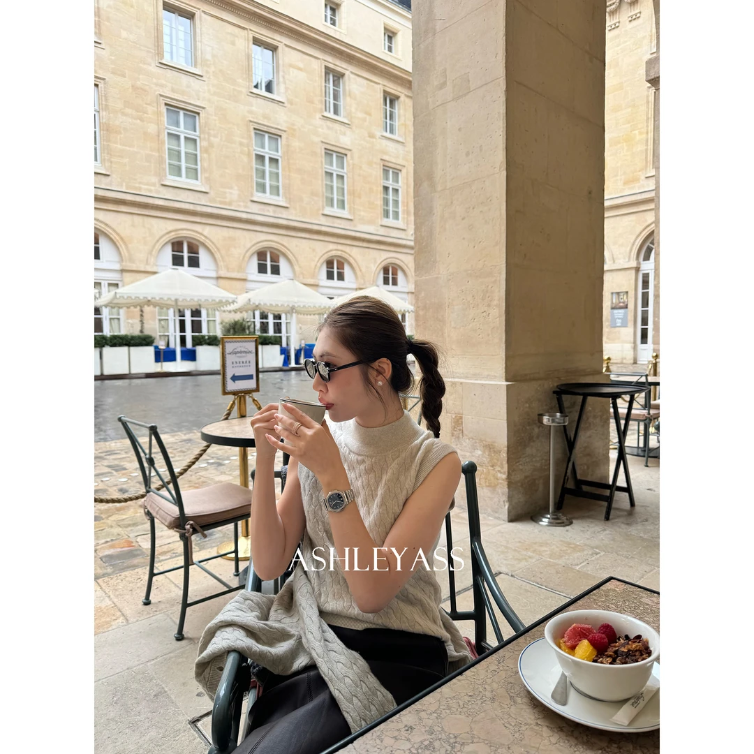 【ASHLEYASS】“欲望都市”【Cashmere】两件套羊绒背心上衣LSS241254Y