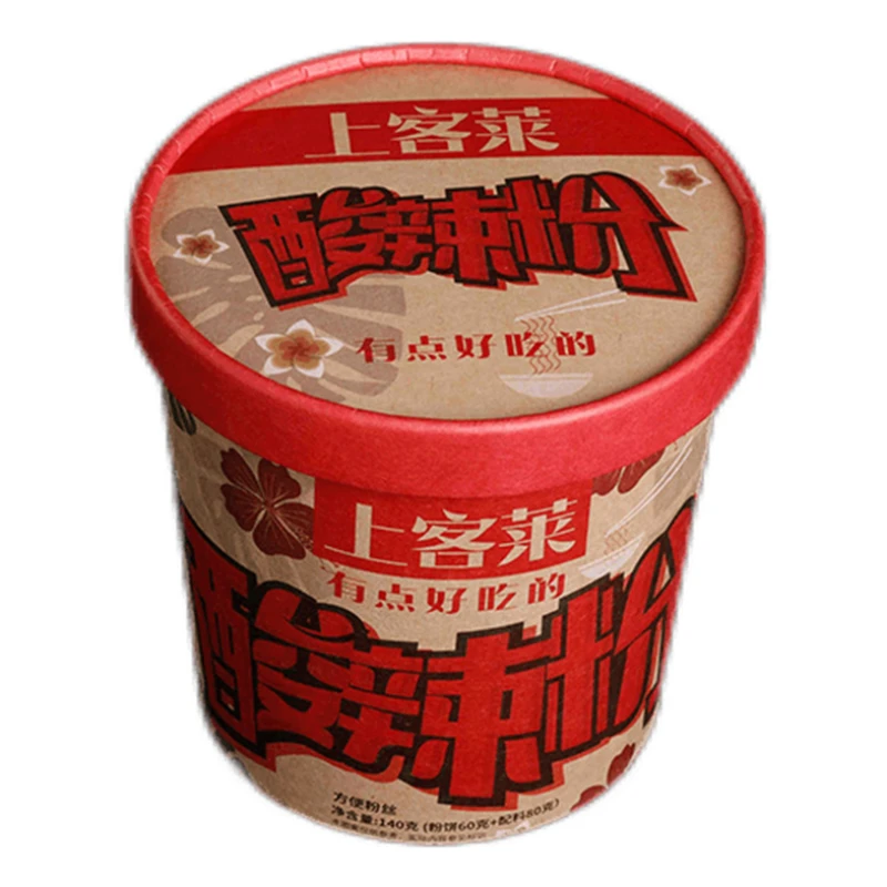 上客莱酸辣粉2桶试吃装 食用冲泡 配料好吃 麻辣爽口