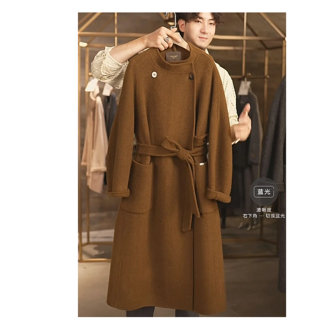 【上海发货】现货24款双面呢大衣美拉德双面羊.毛呢外套3D026