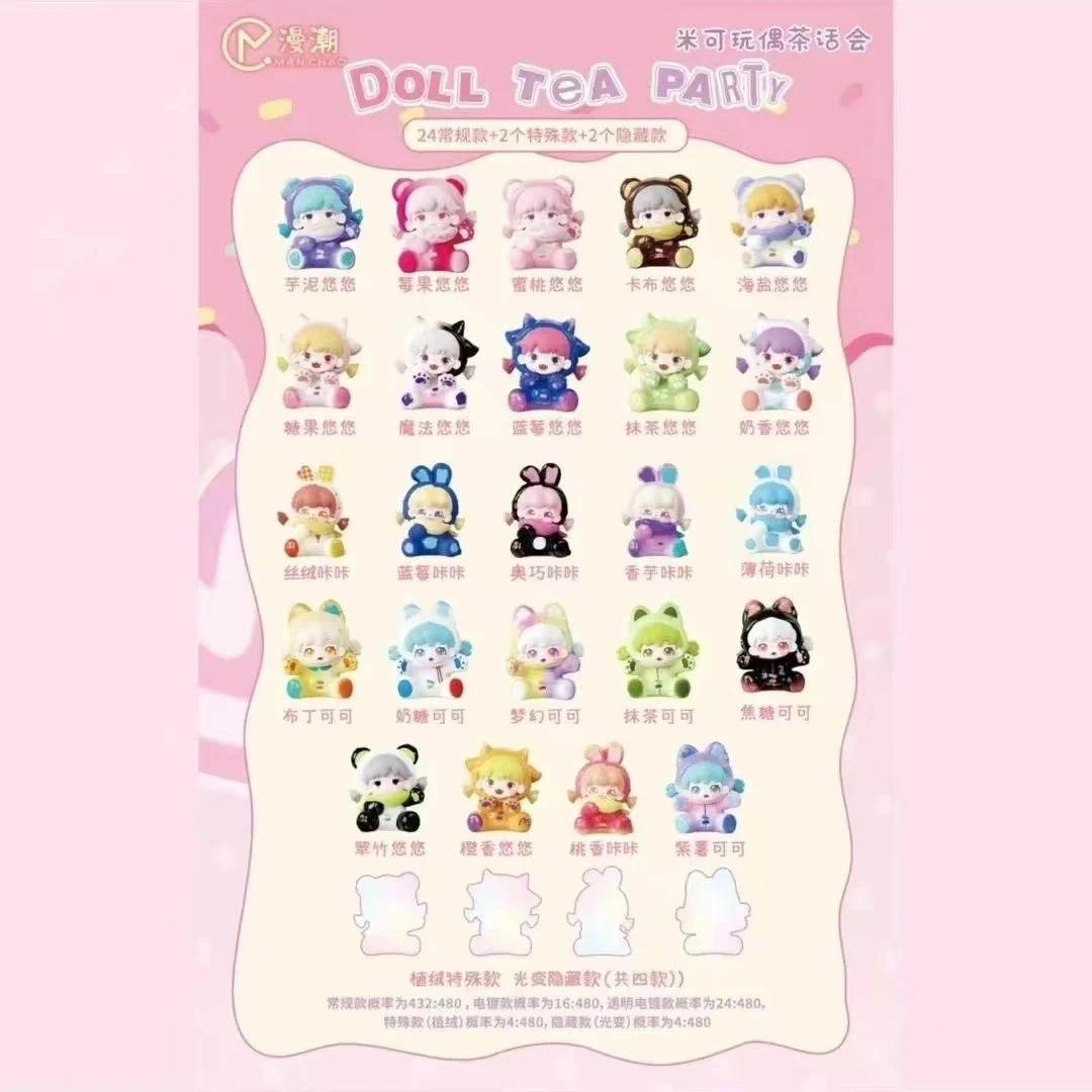 【拆盒】米可玩偶茶话会系列潮玩盲盒