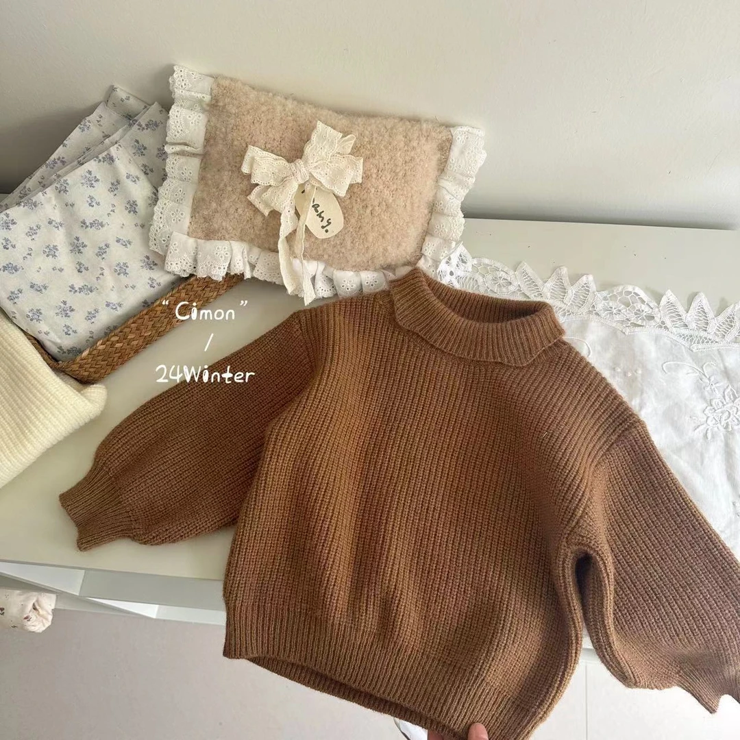 【启萌】冬新款保暖毛衣韩版内搭百搭翻领韩版毛衣C4W305