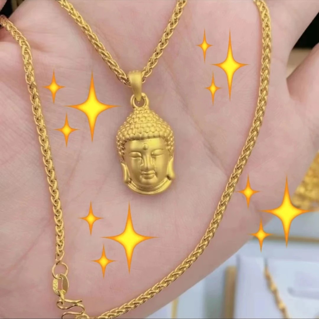 铜合金项链 铜合金【佛头坠链】金色   经典   时尚   传承    精美