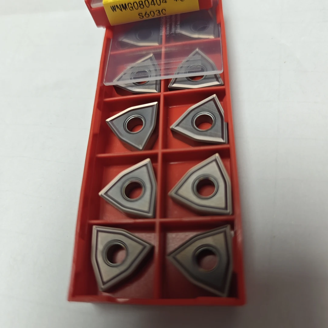 (S6030)(10片)桃型不锈钢数控车刀片通槽WNMG080408 MS数控刀片