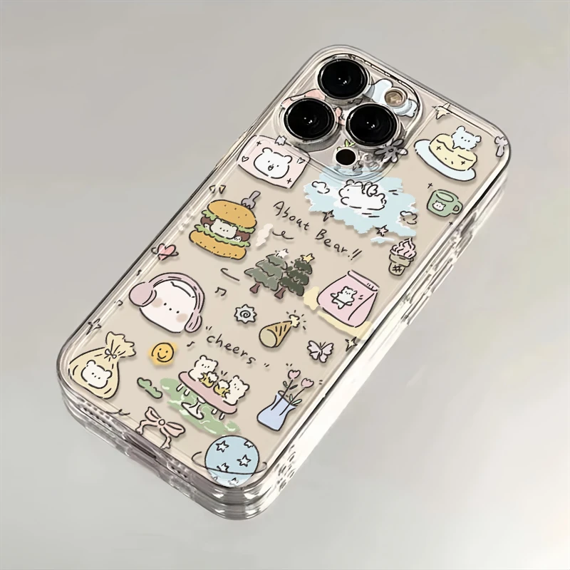 满屏卡通小狗苹果小米华为iphone15promax手机壳14太空13/12软壳D
