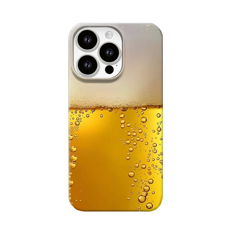 夏日冰啤适用华为小米苹果15iphone13/12手机壳菲林硬壳vivoMY