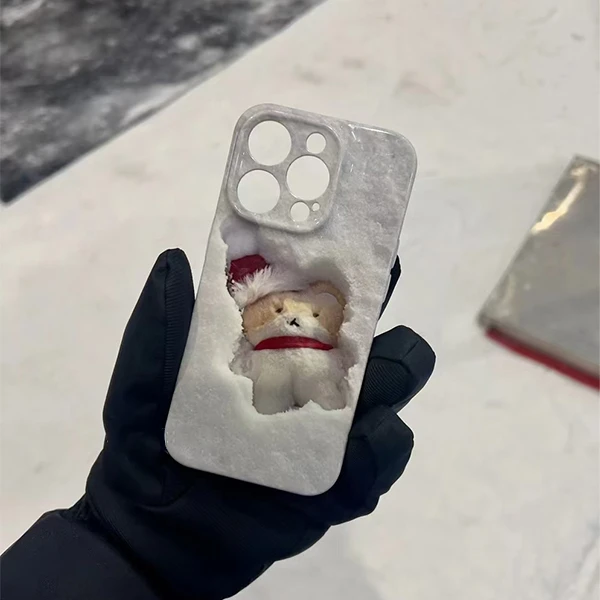 雪地特来骑适用华为小米苹果15iphone13/12手机壳菲林硬壳vivo