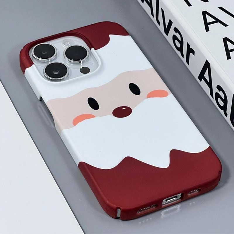 苹果华为小米圣诞老人iphone15pm手机壳14菲林硬13大孔xs/12/11