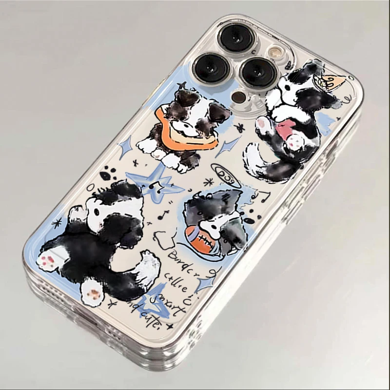 摆拍小狗苹果小米华为iphone15promax手机壳14太空13/12/11软壳DC