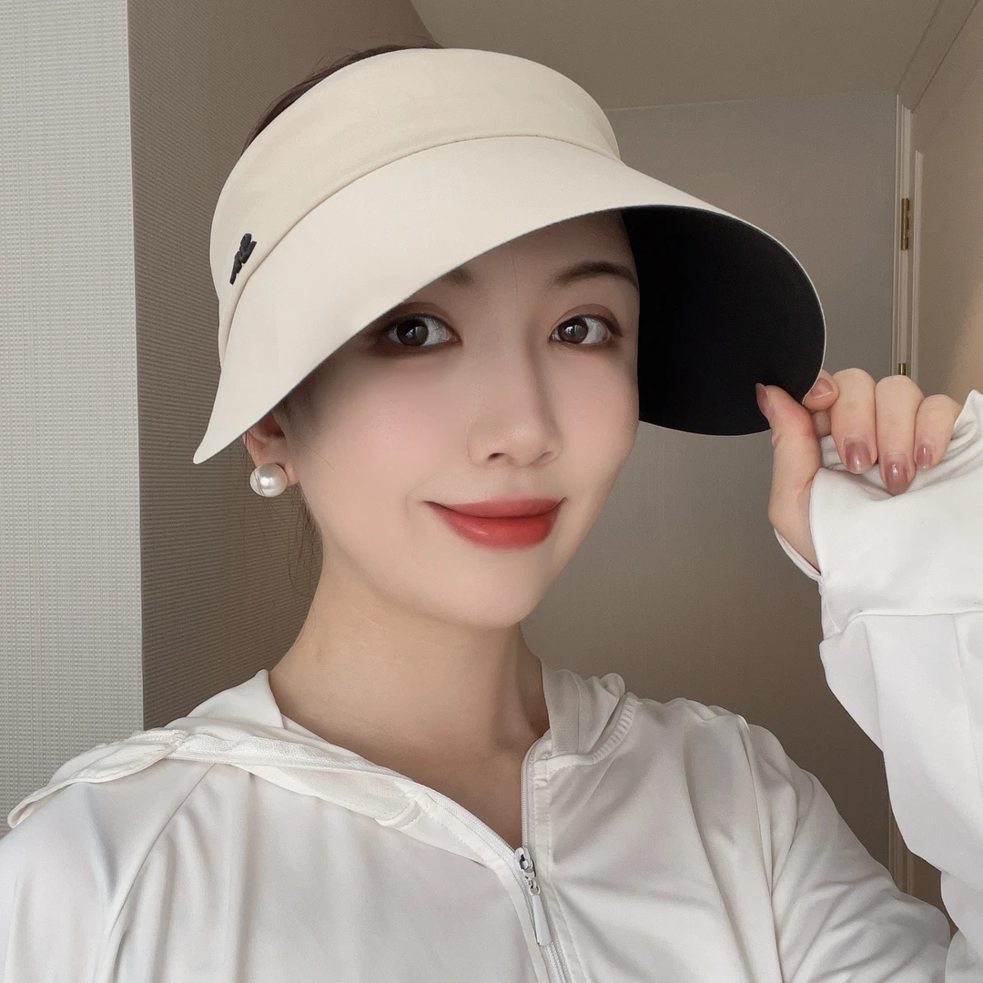 25年新款ins风爆款遮阳帽防晒帽鸭舌帽大帽檐可折叠帽