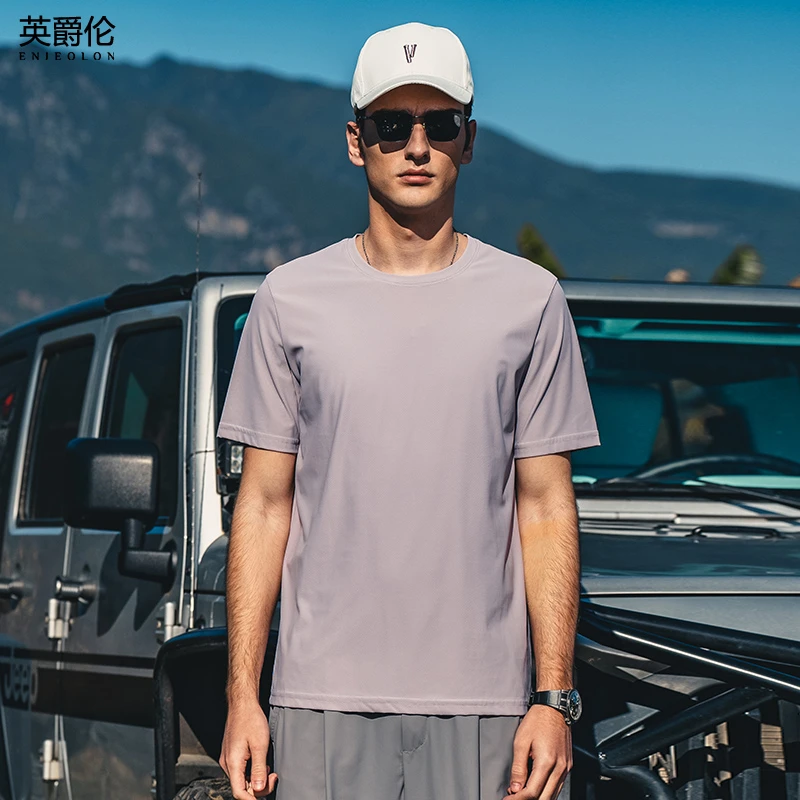 轻薄速干运动t恤男短袖抗皱透气健身冰丝半袖跑步凉感体恤T9268