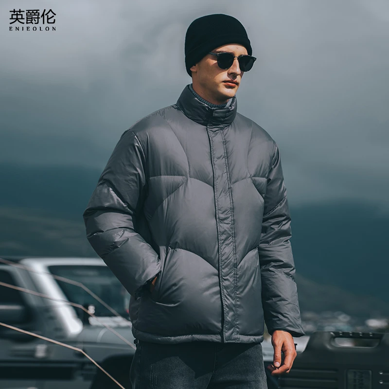 90绒白鸭绒羽绒服 衣多穿  男冬季新款加厚保暖立领外套男YR667