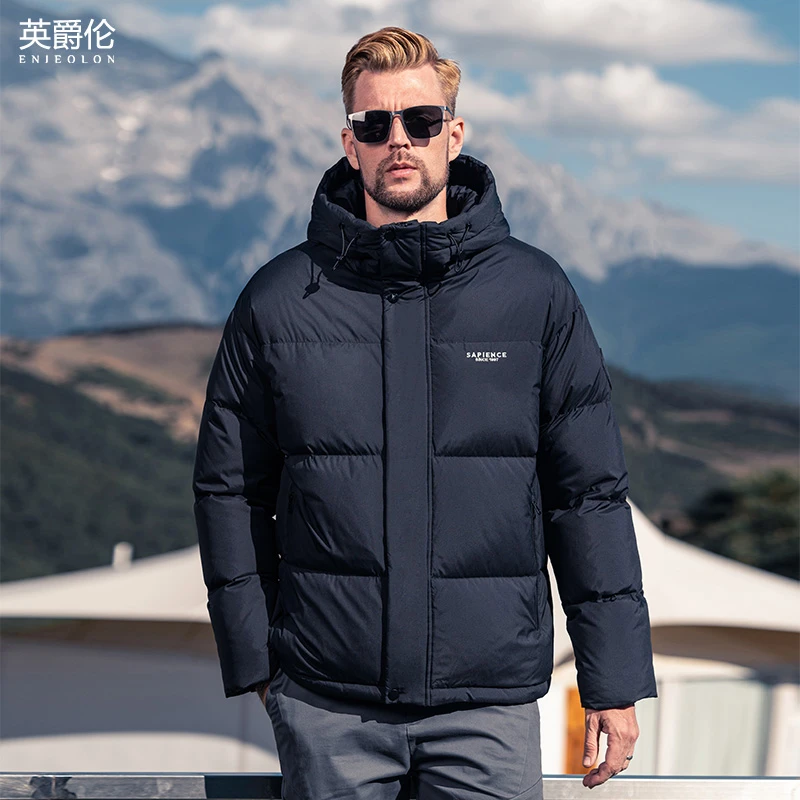 90%绒子含量高充绒量羽绒服男士 2023冬季短款面包服外套YR712