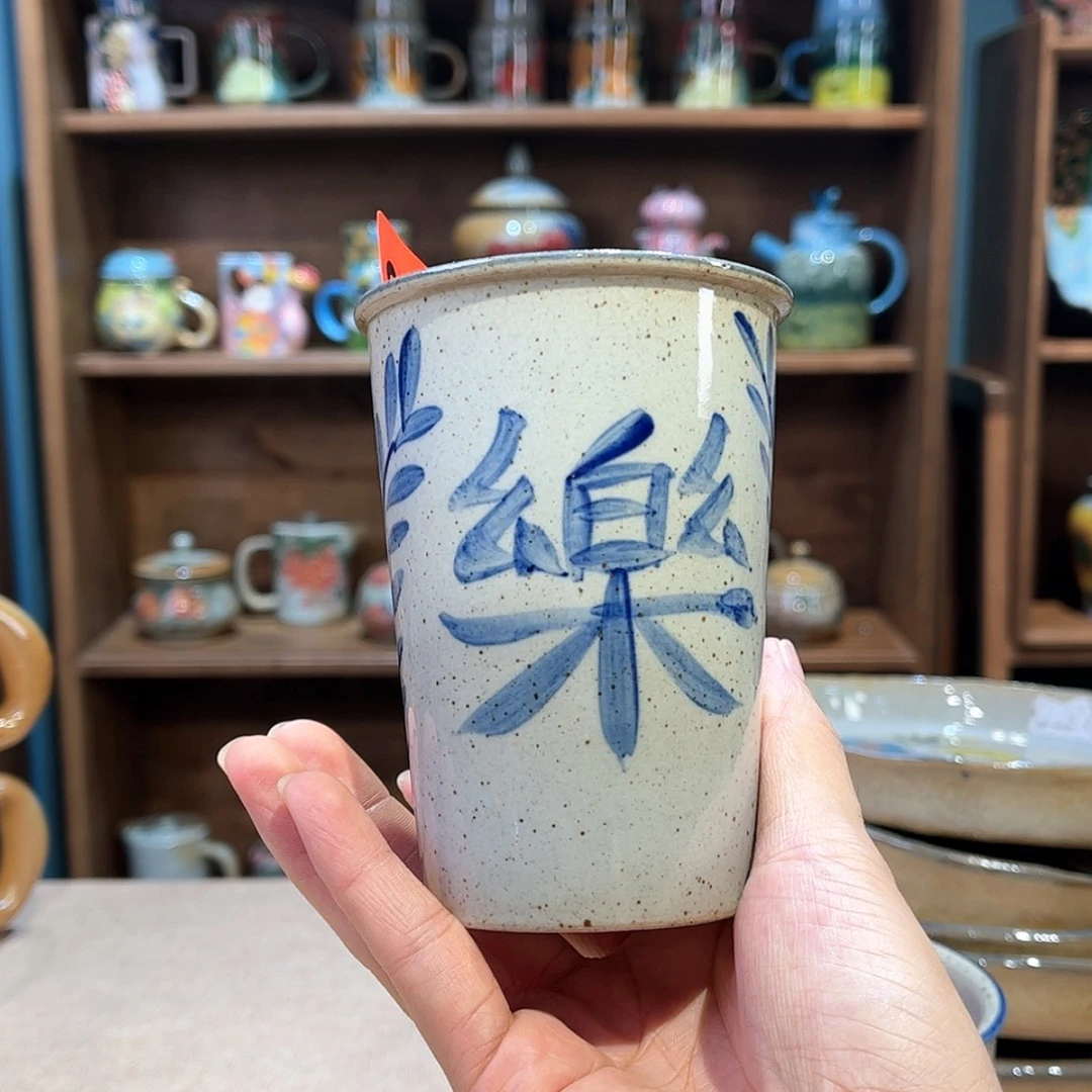 【闪购商品】瓷片043 手工手绘釉下彩高温瓷