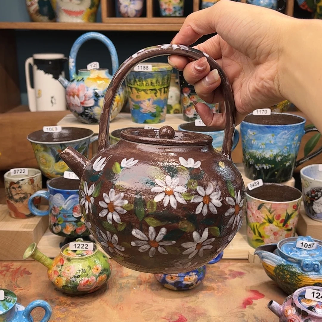 【闪购商品】瓷片1239 手工手绘釉下彩