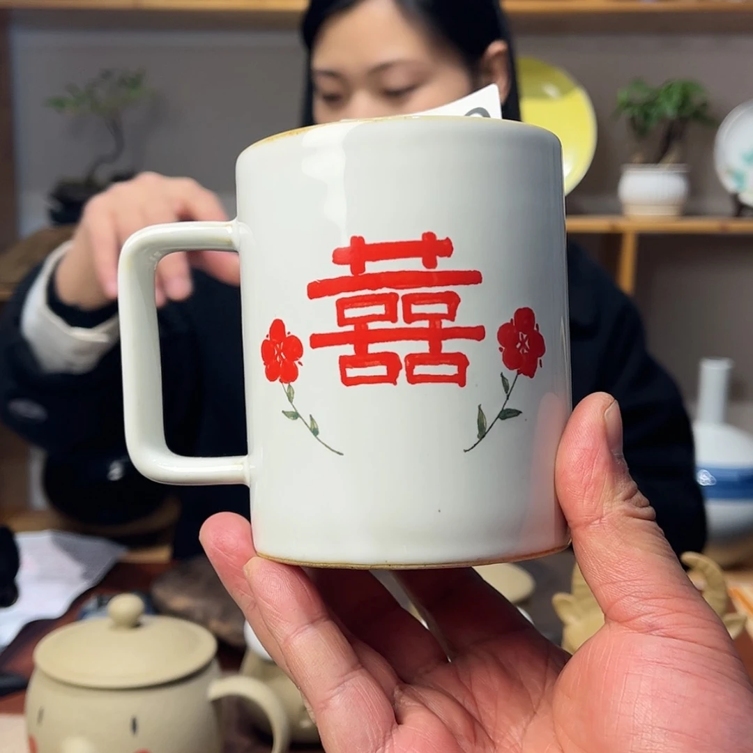 【闪购商品】陶瓷瓷片水杯550