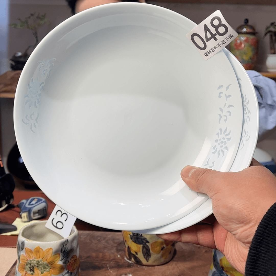 【闪购商品】陶瓷瓷片盘2个