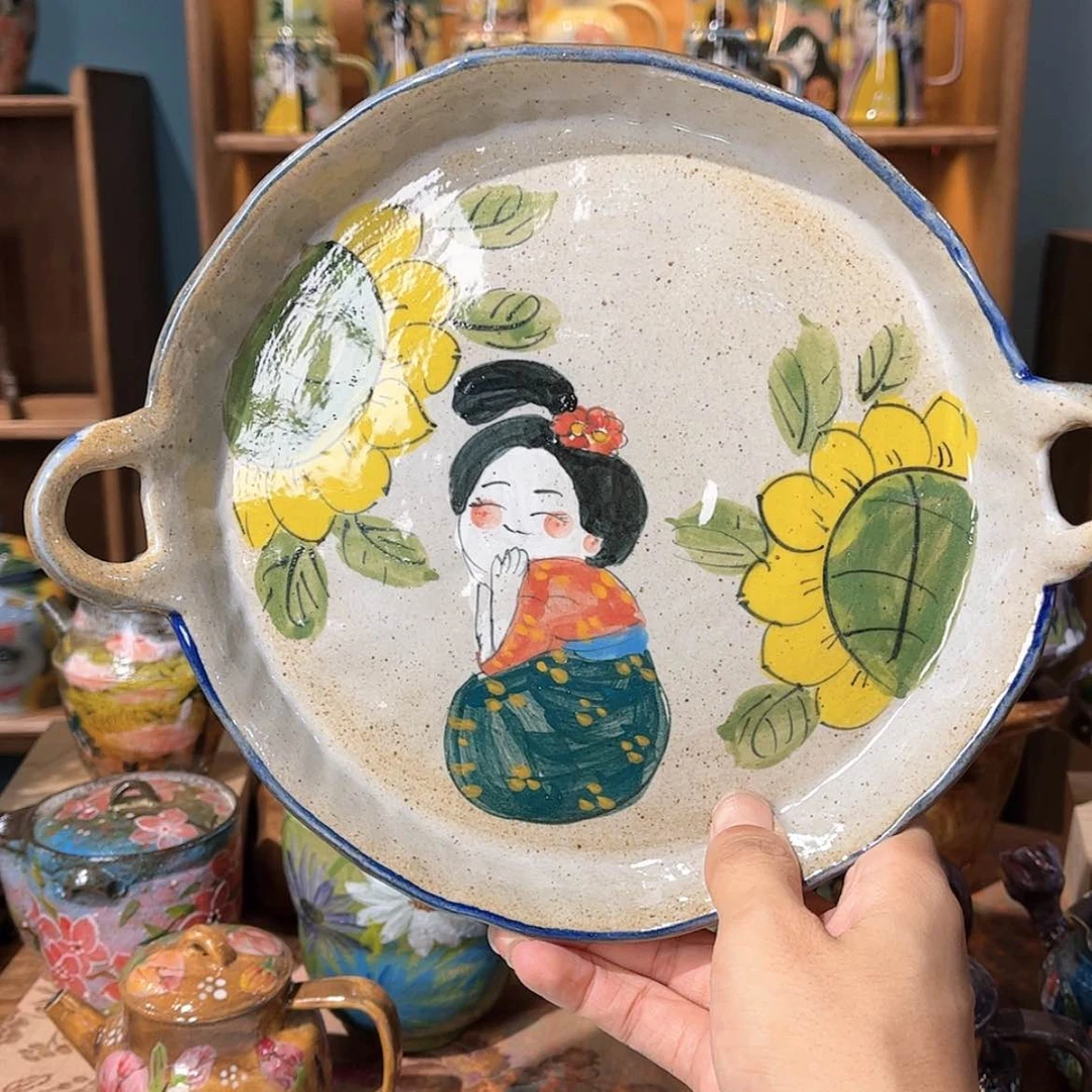 【闪购商品】瓷片059 件手工手绘釉下彩