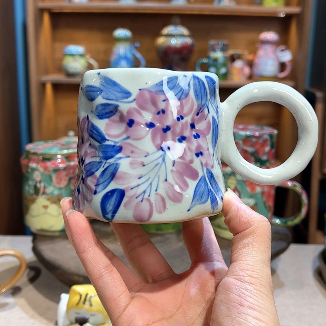 【闪购商品】瓷片110 手工手绘釉下彩高温瓷