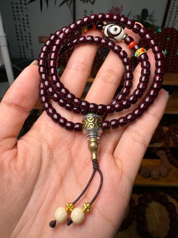 6mm海南星月菩提菩提 108颗手持长串定制款