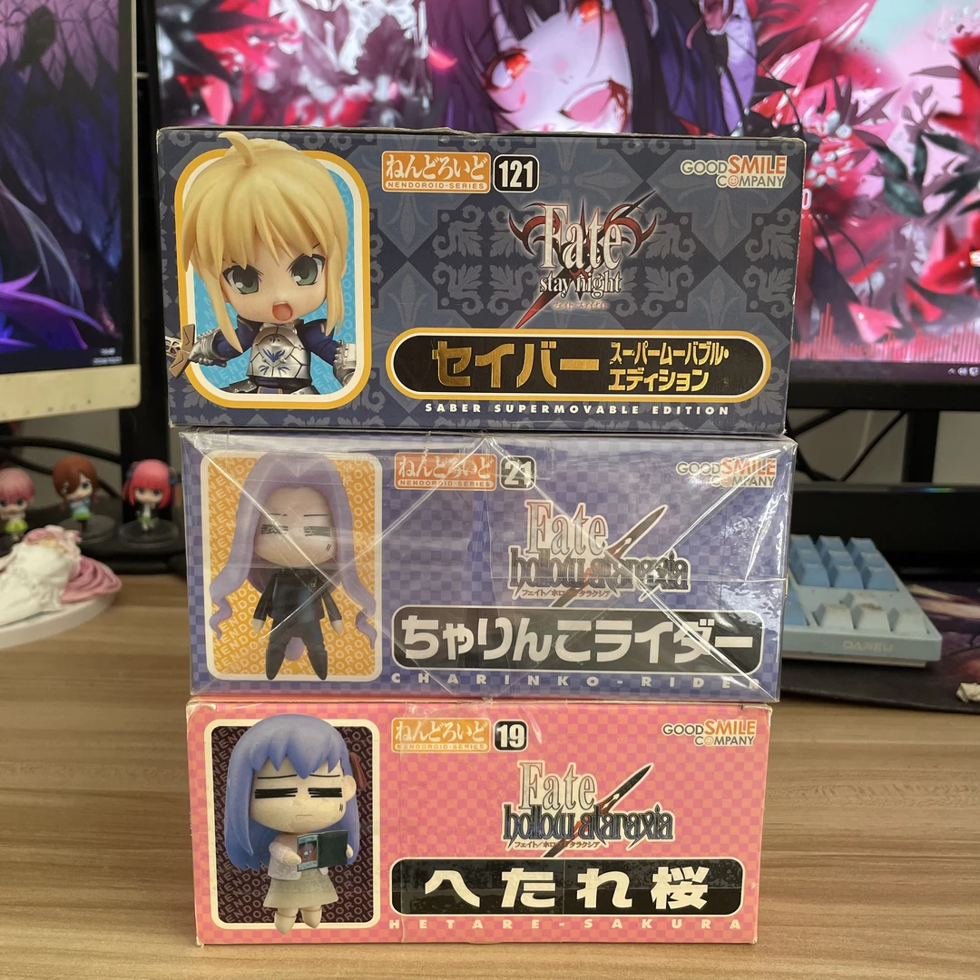 Fate saber 间桐樱 rider美杜莎 Q版 粘土人 手办