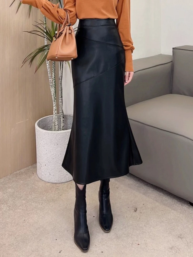 【四妹推荐】2023高腰时尚气质百搭中长款修身长款鱼尾裙显瘦半身裙