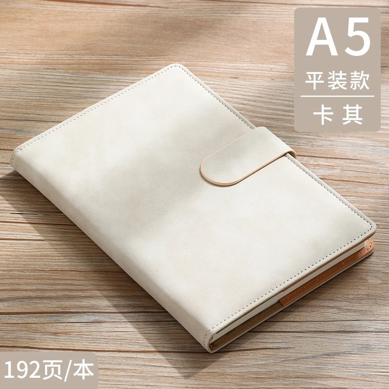 A5笔记本子厚本子简约大学生考研日记本记事本文具商务办公皮面会
