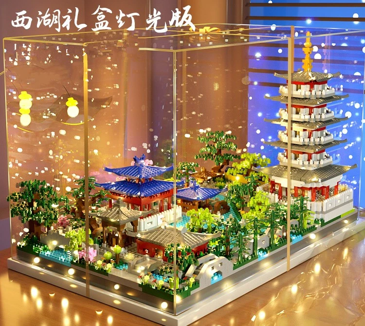 乐高杭州西湖乐高巨大型高难度组装积木女孩子建筑男孩玩具6-18岁