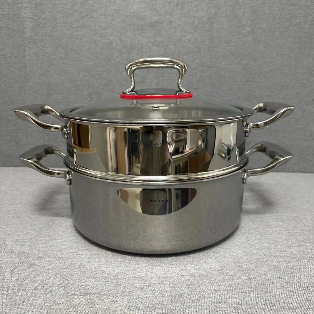 9-038 Chockmen不锈钢蒸锅 口径28 亮面 整锅重约4.1KG