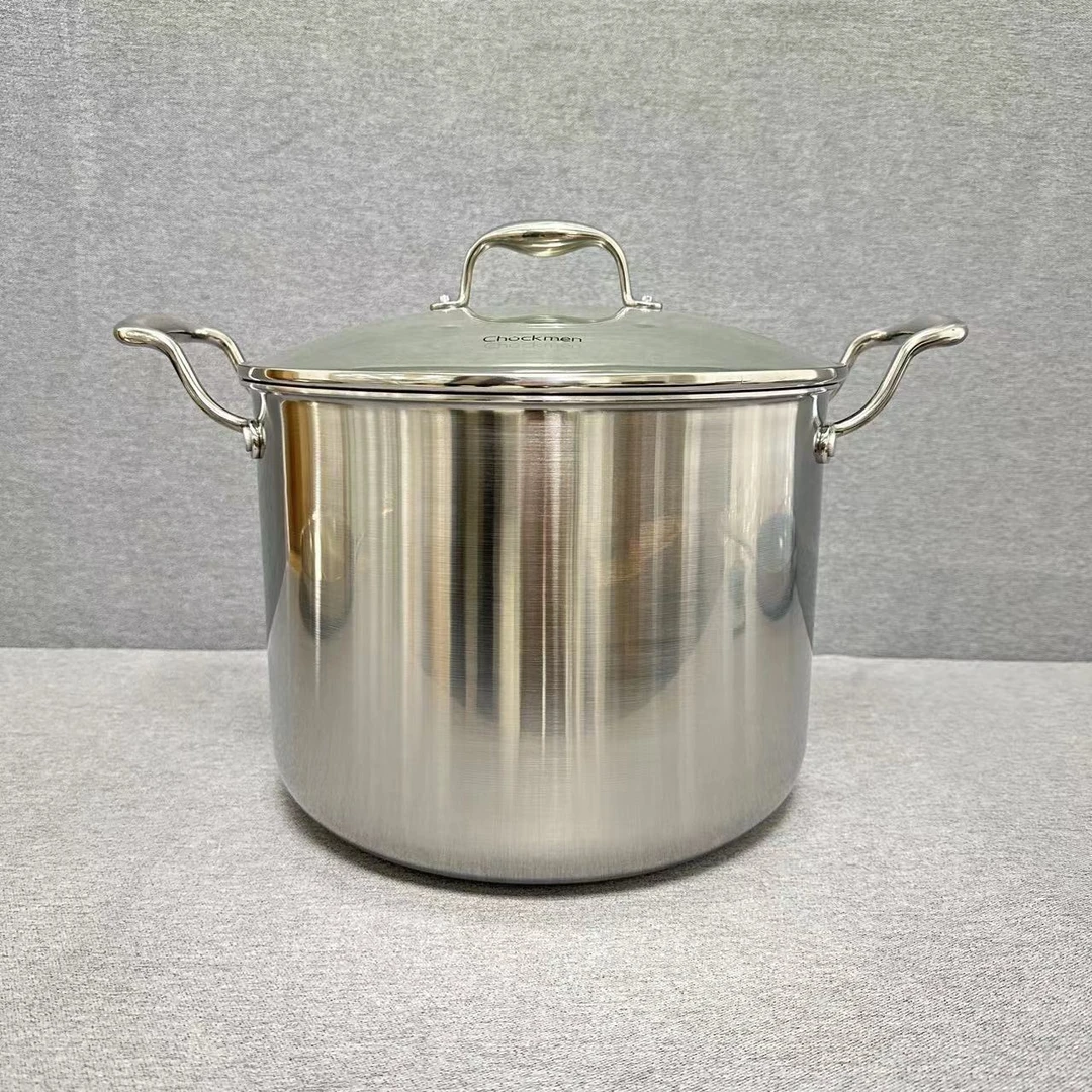 10-034 Chockmen 双耳汤锅28*21.5CM 12L 带玻璃盖重约4.04KG