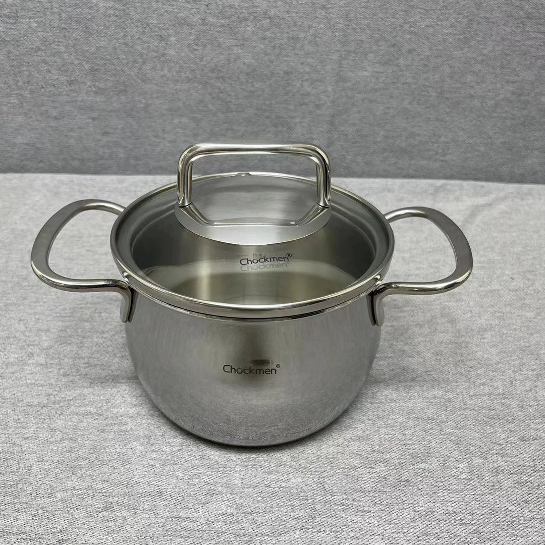 5-015 Chockmen 致远双耳奶锅 12*9CM 带盖重约0.81KG