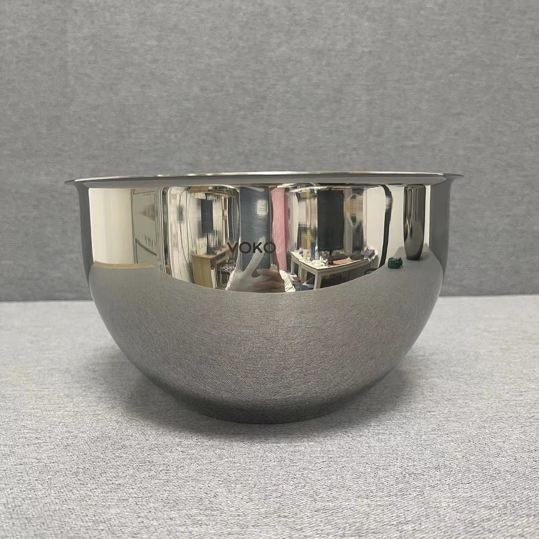 9-012  不锈钢家用沙拉盆20*12.5CM 3L 重约590g