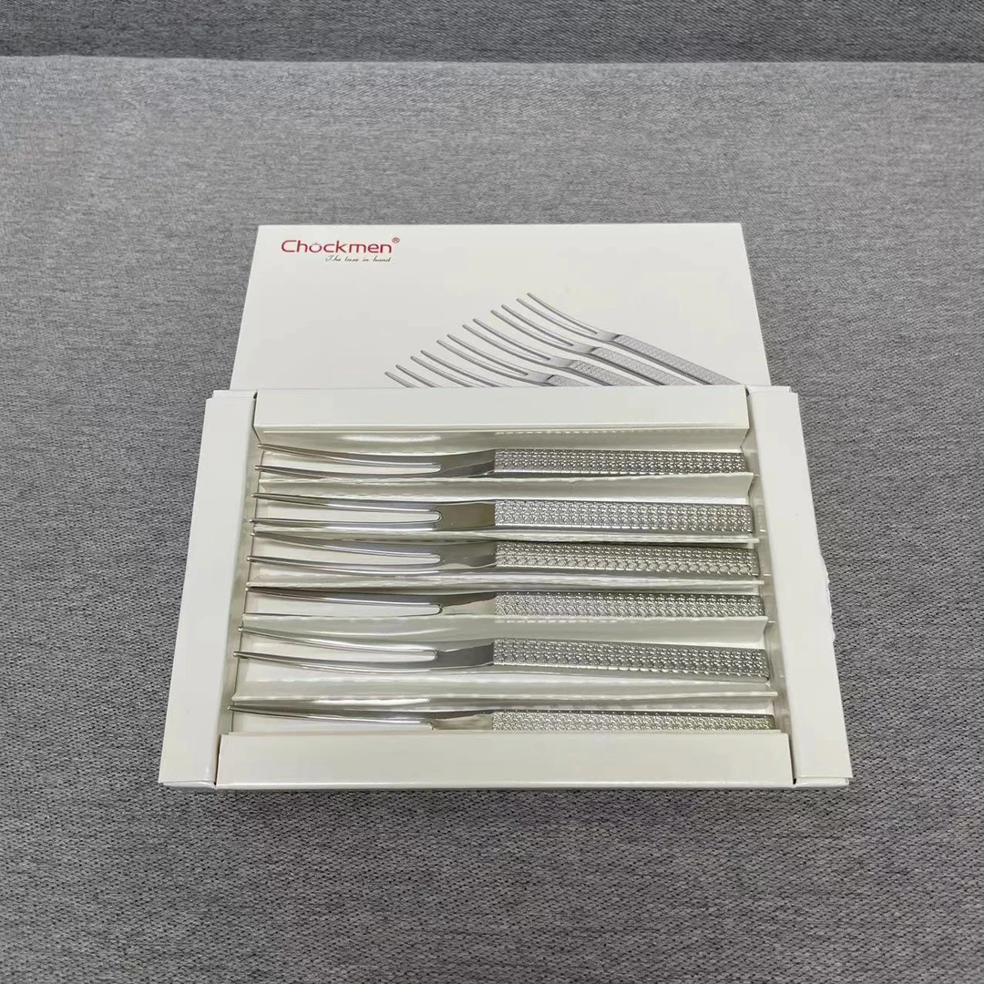 2-084-1 Chockmen 不锈钢水果叉 6支礼盒装 长约13.5CM