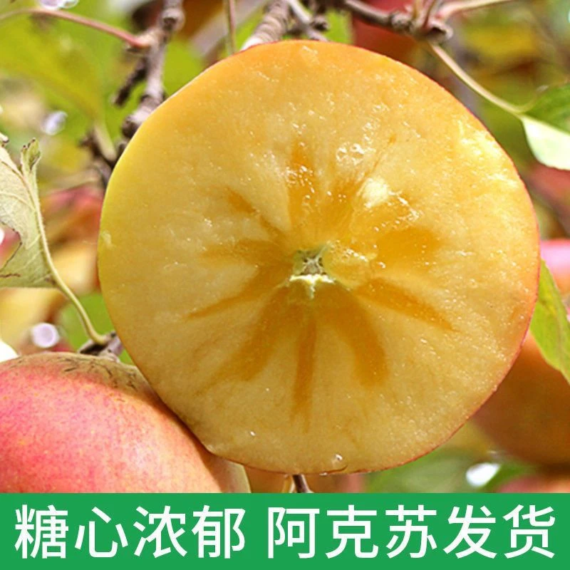 阿克苏冰糖心苹果非红富士水果新鲜正宗整箱脆苹果果园直发