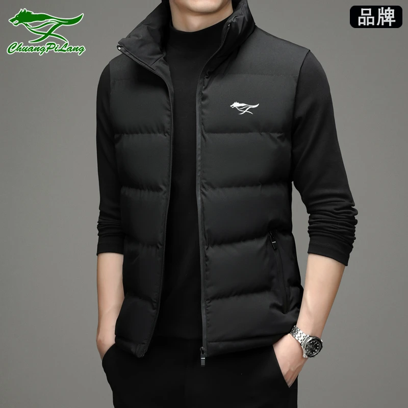 品牌男士马甲棉服春秋冬季新款休闲棉衣外套加厚保暖背心坎肩