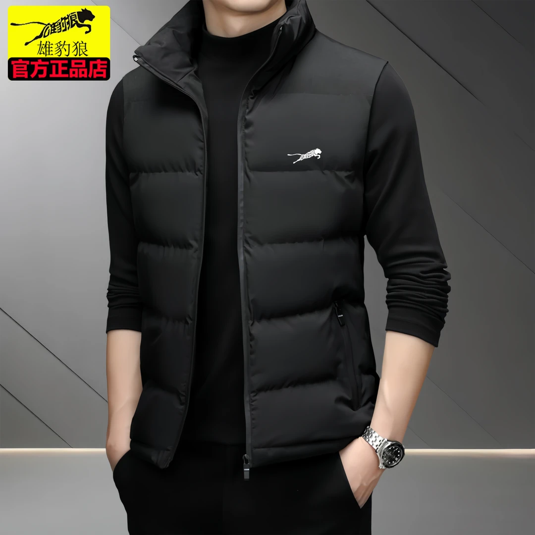 雄豹狼新款男士马甲棉服春秋冬新款休闲棉衣外套保暖背心坎肩