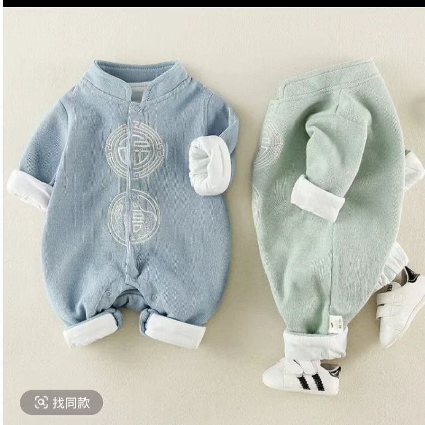 宝宝加厚连体衣下单备注编码婴幼儿